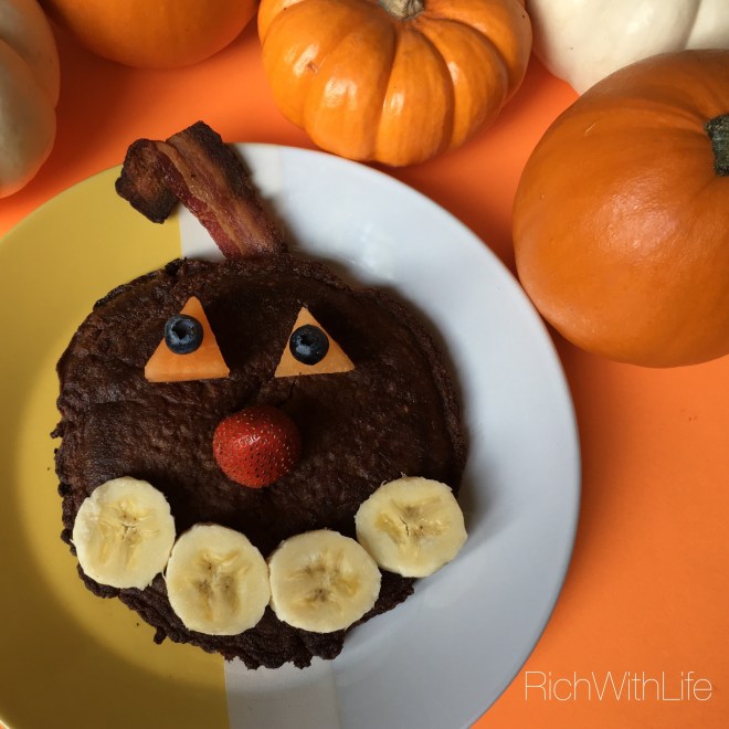 Chocolate Pumpkin pancakes